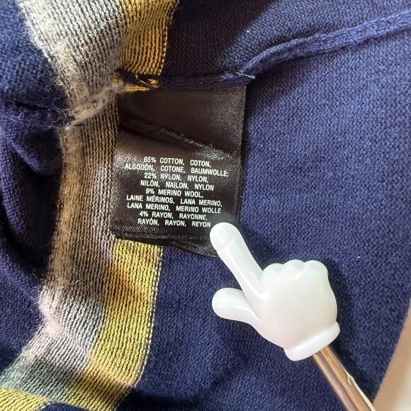 MOTH ANTHROPOLOGY Luca Striped Sweater Dress Multicolor Long Sleeve Knit Size L - Picture 11 of 16